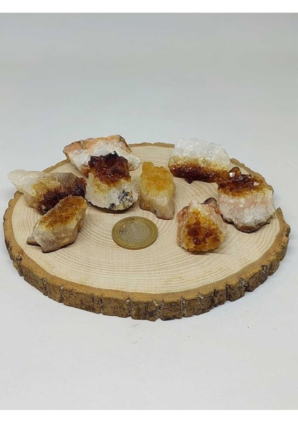 Doğal Beyaz Sitrin Taşı Kütle Parça, 20-29 Gram, Enerji ve Şifa Taşı fırsatları