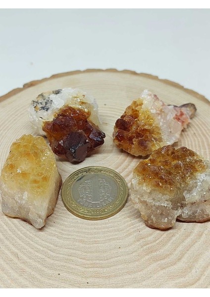 Doğal Beyaz Sitrin Taşı Kütle Parça, 20-29 Gram, Enerji ve Şifa Taşı indirimleri