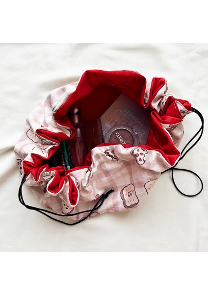 Sweet Bear Desenli Büzgülü Makyaj Çantası indirimleri