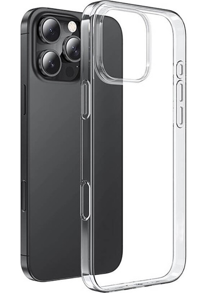 Apple iPhone 16 Pro Kılıf Ultra Ince Şeffaf Süper Silikon