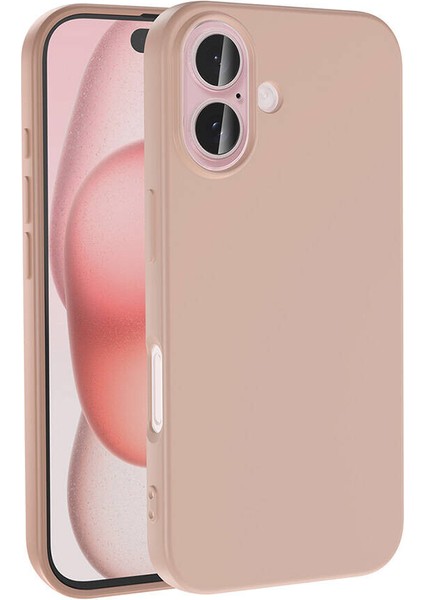 Apple iPhone 16 Plus Kılıf Renkli Içi Süet Lansman Silikon