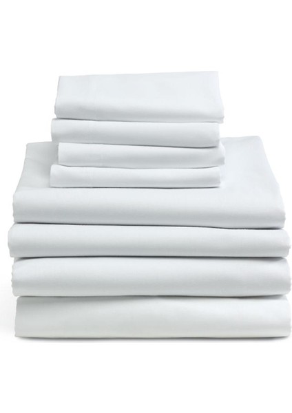 Beyaz Otel Çarşafı Tüm Ebatlar Pamuk 63 Tel modelleri