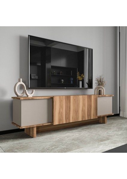 Home Diana 180 cm Tv Ünitesi , Ceviz- Dolunay Tv Ünitesi