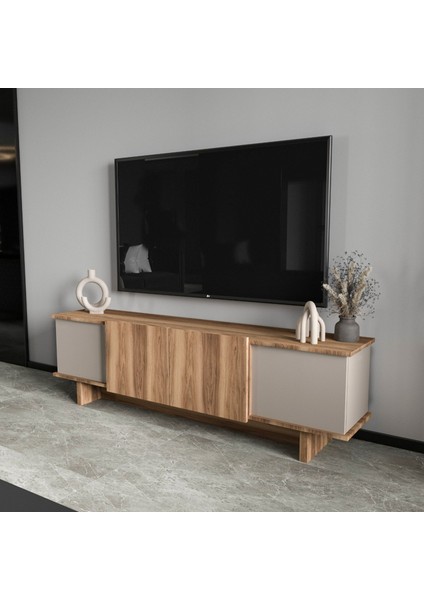 Home Diana 180 cm Tv Ünitesi , Ceviz- Dolunay Tv Ünitesi