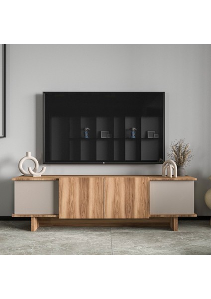 Home Diana 180 cm Tv Ünitesi , Ceviz- Dolunay Tv Ünitesi