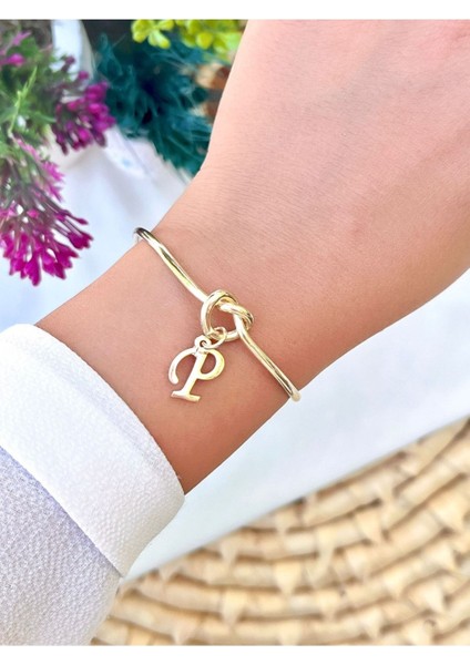 Aşk Düğümü Harfli Bileklik P Harfi