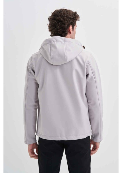 Caz 1047 Kapşonlu Su Geçirmez Erkek Softshell Mont fırsatları
