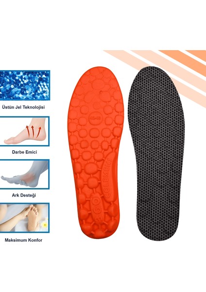 Colemens Yumuşak, Tam Ortopedik Anatomik Ayakkabı Iç Tabanlığı, Masaj Etkili,Rahat, Konforlu,Spor,Erkek, Kadın, Çocuk, Yetişkin modelleri