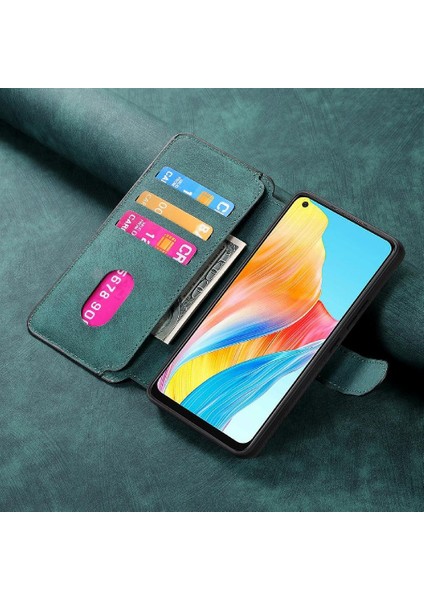 Oppo A78 4g Cüzdan Retro Kart Standı Mıknatıs Koruyucu Malzeme Için Flip Case (Yurt Dışından) fırsatları
