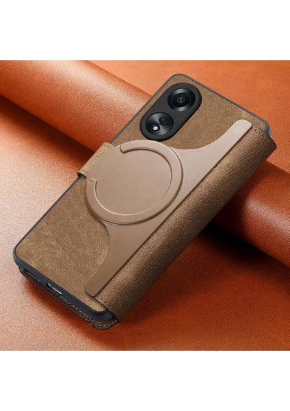 Oppo A78 4g Cüzdan Retro Kart Standı Mıknatıs Koruyucu Malzeme Için Flip Case (Yurt Dışından) fırsatları