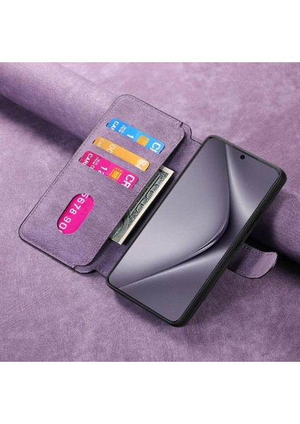Huawei Pura 70 Pro Mıknatıs Koruyucu Malzeme Için Flip Case Cüzdan Kart (Yurt Dışından)