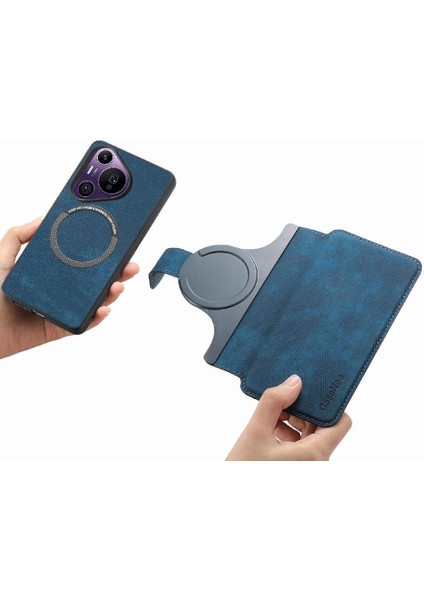 Huawei Pura 70 Pro Mıknatıs Koruyucu Malzeme Için Flip Case Cüzdan Kart (Yurt Dışından)