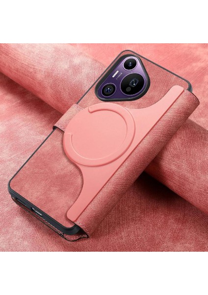 Huawei Pura 70 Pro Mıknatıs Koruyucu Malzeme Için Flip Case Cüzdan Kart (Yurt Dışından)