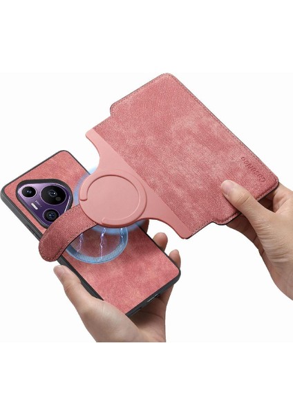 Huawei Pura 70 Pro Mıknatıs Koruyucu Malzeme Için Flip Case Cüzdan Kart (Yurt Dışından)