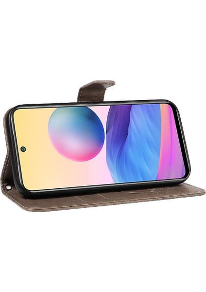 Xiaomi Poco M3 Pro 5g Için Flip Case Kabartmalı Kelebek Ayrılabilir El (Yurt Dışından) modelleri