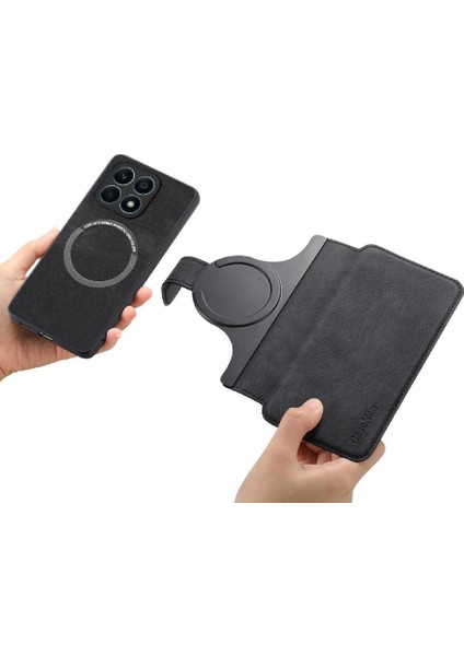 Onur X8A Mıknatıs Koruyucu Malzeme Için Flip Case Cüzdan Kart Standı Retro (Yurt Dışından)