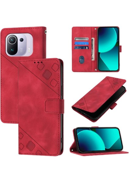 Xiaomi 11 Için Kılıf Pro Cüzdan Kapak Çevirin Manyetik Deri Kart Tutucu (Yurt Dışından)