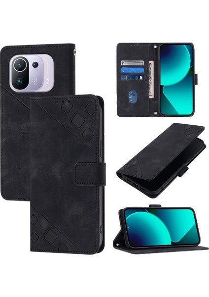 Xiaomi 11 Için Kılıf Pro Cüzdan Kapak Çevirin Manyetik Deri Kart Tutucu (Yurt Dışından)
