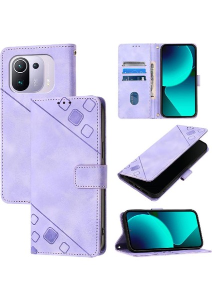 Xiaomi 11 Için Kılıf Pro Cüzdan Kapak Çevirin Manyetik Deri Kart Tutucu (Yurt Dışından)