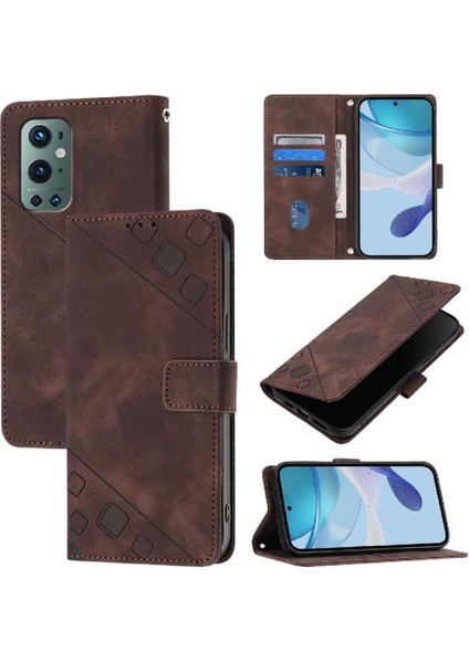 Oneplus 9 Için Kılıf Pro Cüzdan Kapak Çevirin Kart Tutucu Manyetik Deri (Yurt Dışından)