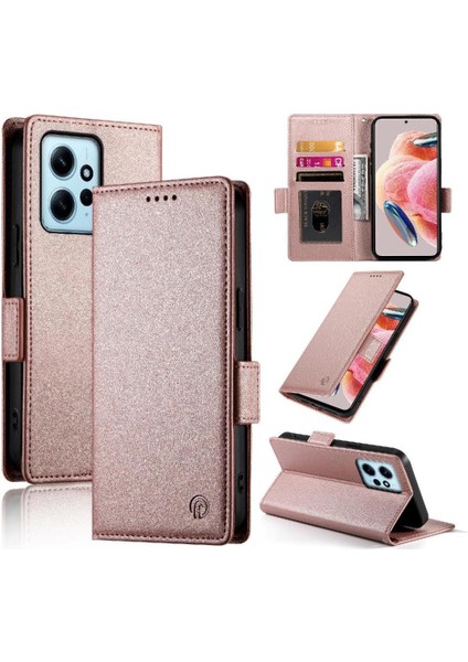 Xiaomi Redmi Not 12 Için Flip Case 4g Flip Iş Günlük Kullanım Kart Yuvaları (Yurt Dışından) modelleri