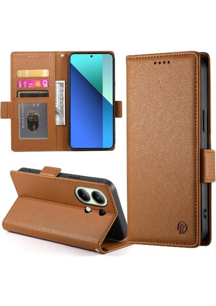 Xiaomi Redmi Not 13 4g Günlük Kullanım Için Flip Case Iş Cüzdan Flip Kart (Yurt Dışından)