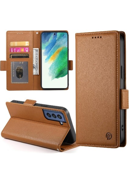 Samsung Galaxy S21 Fe Kart Yuvaları Için Flip Case Cüzdan Günlük Kullanım Flip (Yurt Dışından)