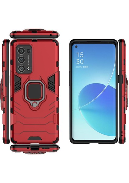 Oppo Reno6 Pro Artı 5g Metal Halka Tutucu Için Halka Araç Montaj Kickstand Vaka (Yurt Dışından)