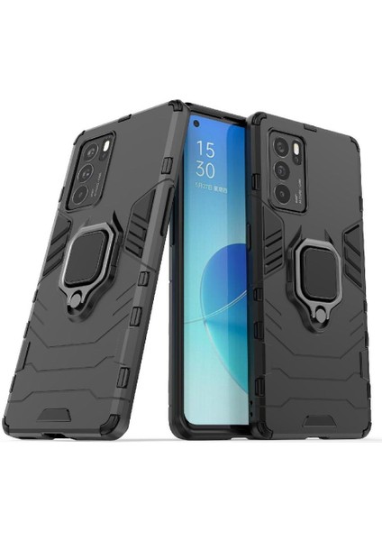Oppo Reno6 Pro 5g Askeri Sınıf Metal Için Halka Araba Dağı Kickstand Vaka (Yurt Dışından) fiyatları