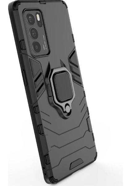Oppo Reno6 Pro 5g Askeri Sınıf Metal Için Halka Araba Dağı Kickstand Vaka (Yurt Dışından) modelleri