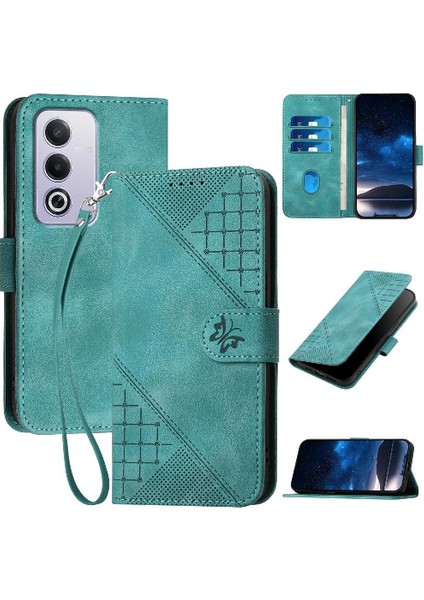 Oppo A3 Pro 5g Için Flip Case Kabartmalı Kelebek Yüksek Kaliteli Deri Telefon Kılıfı (Yurt Dışından)