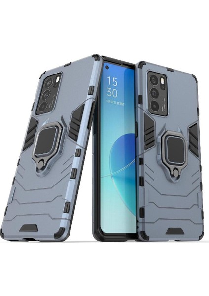 Oppo Reno6 Pro 5g Askeri Sınıf Metal Için Halka Araba Dağı Kickstand Vaka (Yurt Dışından) indirimleri