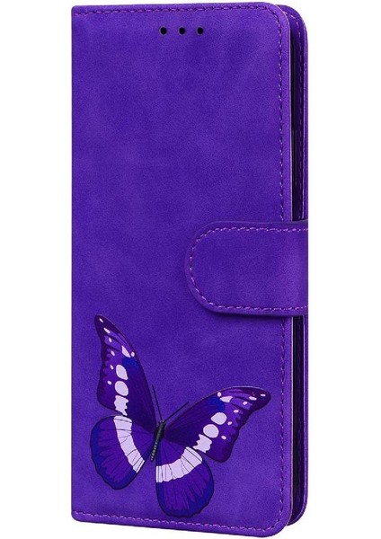 Tecno Spark 20 Flip Folio Kapak Için Flip Case Kart Yuvaları Kelebek Renk (Yurt Dışından)