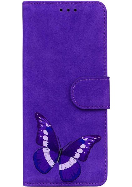 Tecno Spark 20 Flip Folio Kapak Için Flip Case Kart Yuvaları Kelebek Renk (Yurt Dışından)