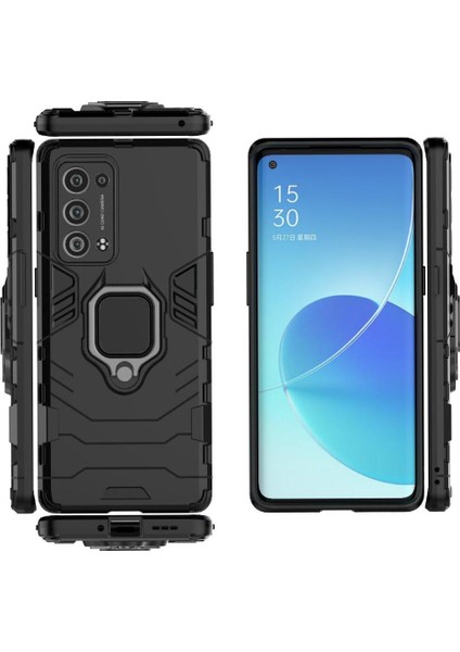 Oppo Reno6 Pro Artı 5g Metal Halka Tutucu Için Halka Araç Montaj Kickstand Vaka (Yurt Dışından)