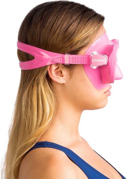 F1 Frameless Yetişkin Dalış Maskesi Pembe indirimleri
