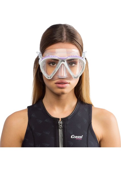 Lince Yetişkin Dalış Maskesi Lila modelleri