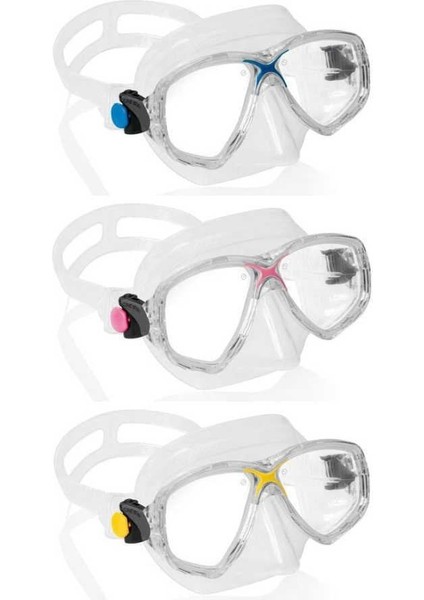Marea Yetişkin Dalış Maskesi Şeffaf-Pembe modelleri