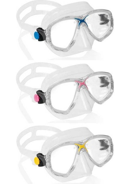 Marea Yetişkin Dalış Maskesi Şeffaf-Mavi modelleri