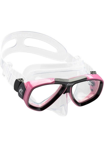 Focus Yetişkin Dalış Maskesi Şeffaf-Koyu Mavi indirimleri