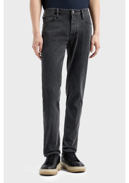 Streç Pamuklu Slim Fit Düşük Bel Jeans Erkek Kot Pantolon 6D1J75 1dtpz 0006