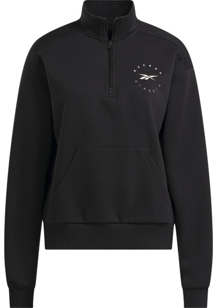 Q3 Ide Fleece Mıdlayer Siyah Kadın Sweatshirt