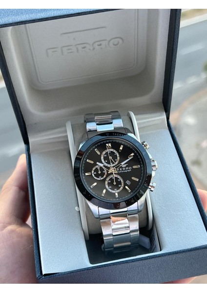 Çelik Kordon Iç Fonksiyonları Aktif Chronograph 30 mt Su Geçirmez Erkek Kol Saati EFM.31455.J2