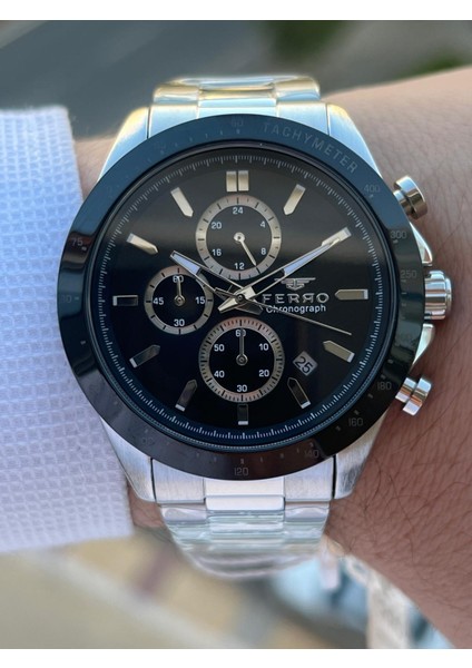 Çelik Kordon Iç Fonksiyonları Aktif Chronograph 30 mt Su Geçirmez Erkek Kol Saati EFM.31455.J2 modelleri