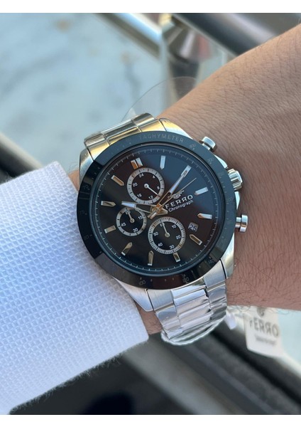 Çelik Kordon Iç Fonksiyonları Aktif Chronograph 30 mt Su Geçirmez Erkek Kol Saati EFM.31455.J2 indirimleri