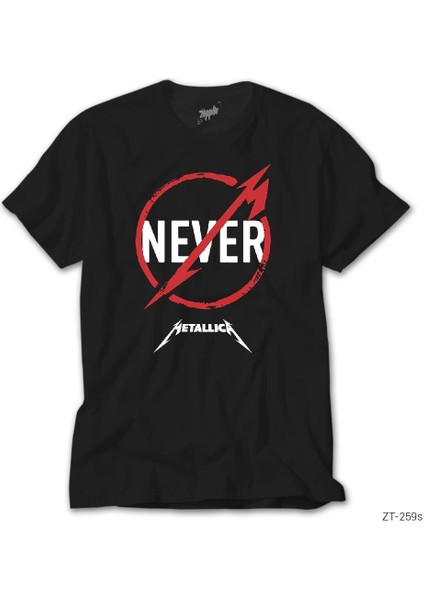 Metallica Never Siyah Tişört