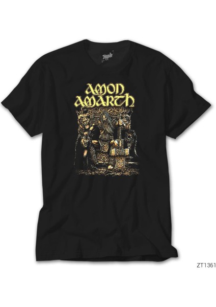 Amon Amath Thor Siyah Tişört