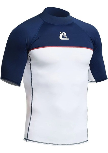 Shield Man Mavi-Beyaz Rash Guard Medium fırsatları
