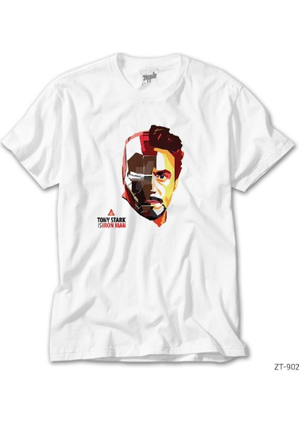 Iron Man Tony Stark Beyaz Tişört