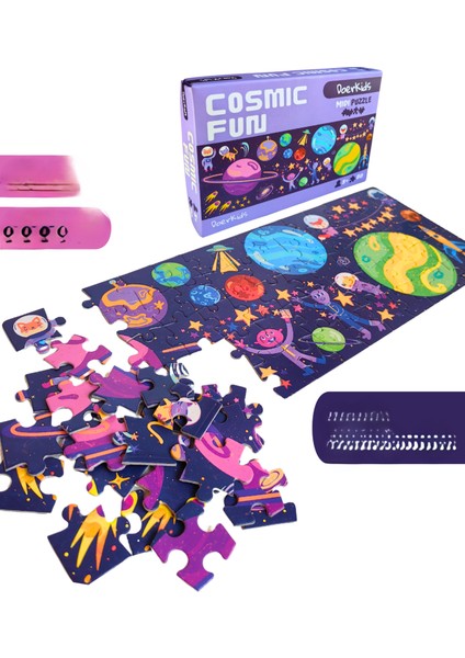 Doerkids Cosmic Fun Midi Puzzle | 80 Parça  5+ Yaş